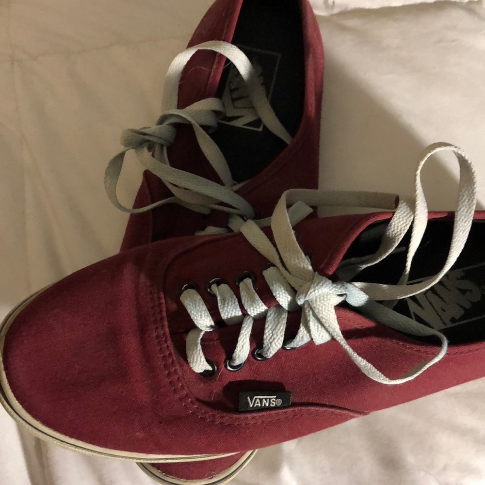 Maroon vans shoes